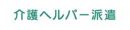 介護ヘルパー派遣